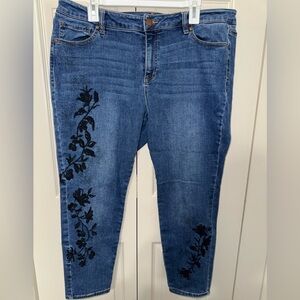 Lane Bryant Mid Rise Super Stretch Skinny Jeans